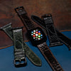 Ostrich Leather Watch Strap in Brown (Apple Watch)