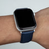 Premium Saffiano Leather Strap in Navy (Apple Watch)