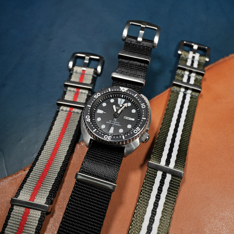 Seat Belt Nato Strap in Black