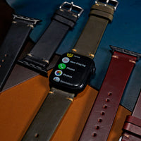 Vintage Horween Leather Strap in Chromexcel® Olive (Apple Watch)