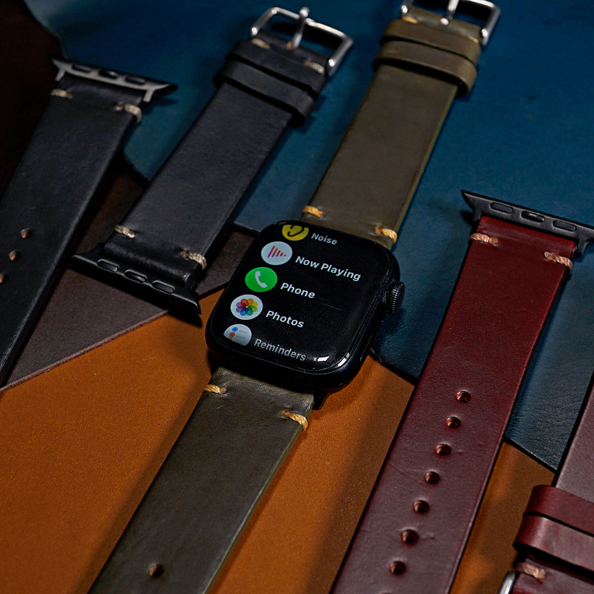 Vintage Horween Leather Strap in Chromexcel® Olive (Apple Watch)