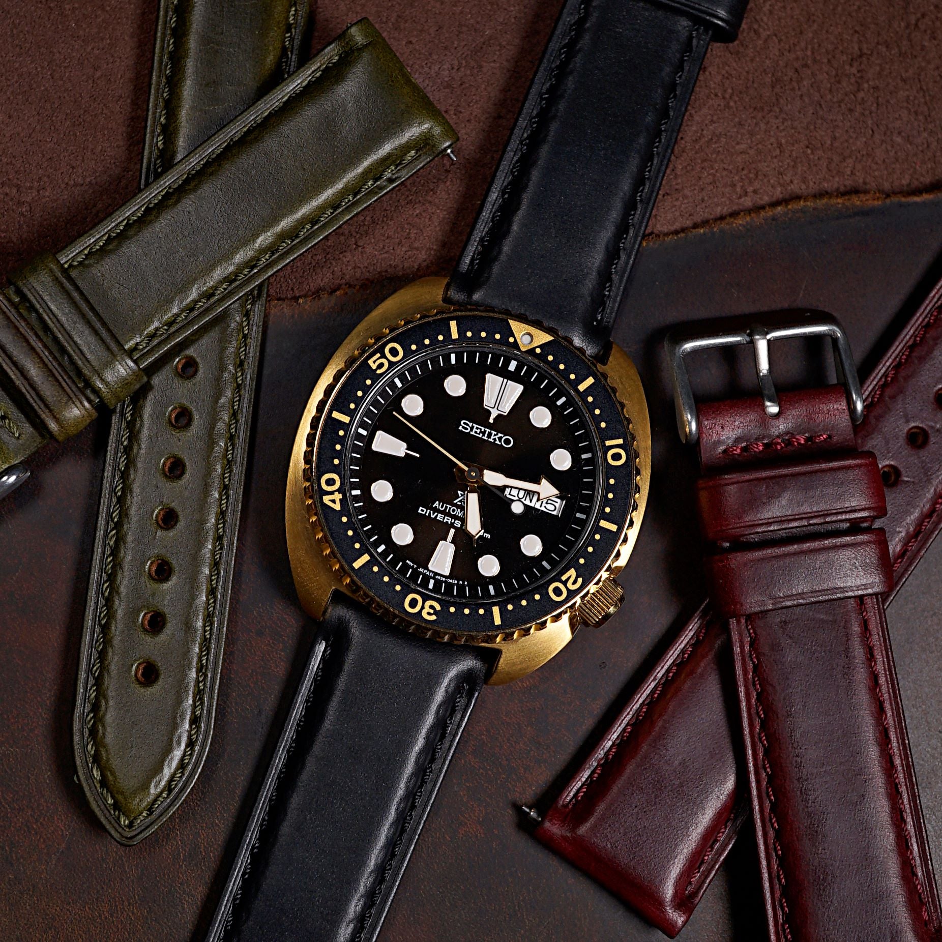 Classic Horween Leather Strap in Chromexcel® Black