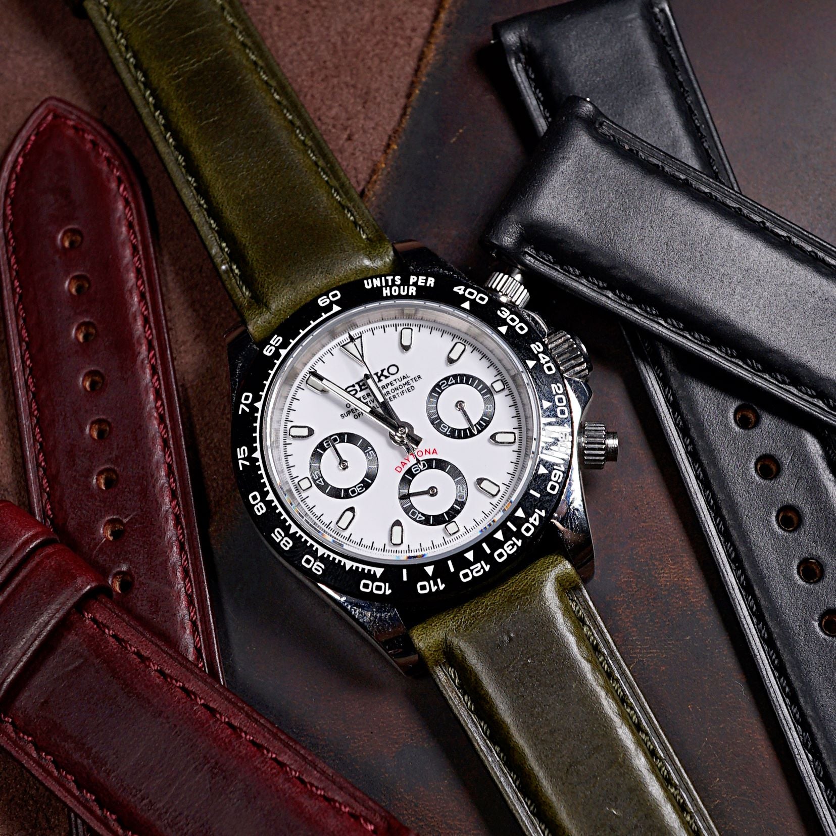 Classic Horween Leather Strap in Chromexcel® Olive