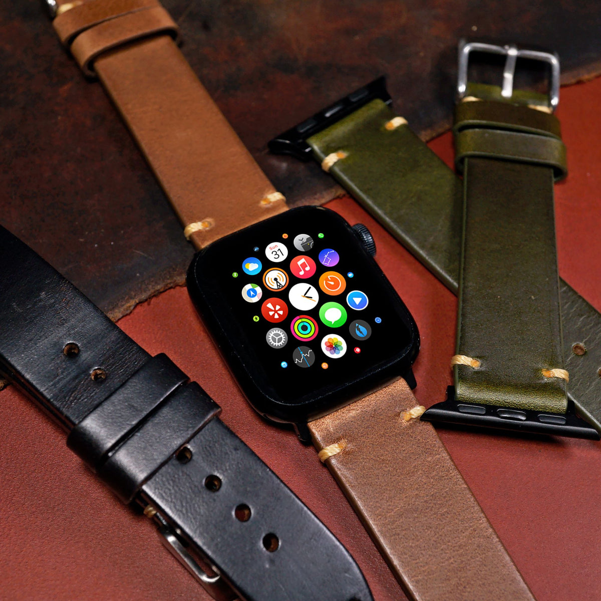 Vintage Horween Leather Strap in Chromexcel® Tan (Apple Watch)