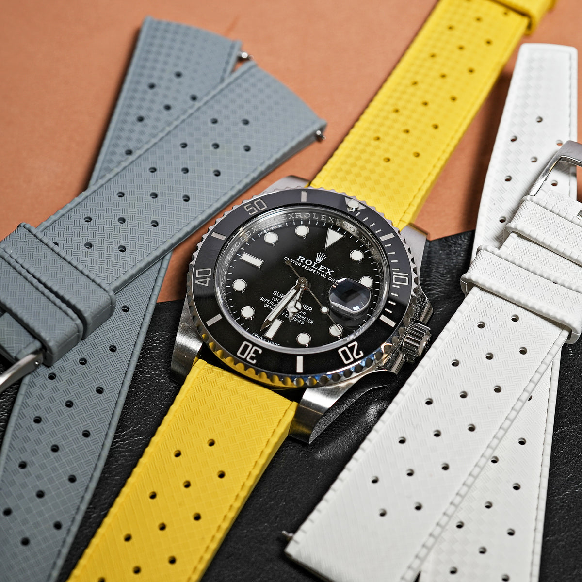Tropik FKM Rubber Strap in Yellow
