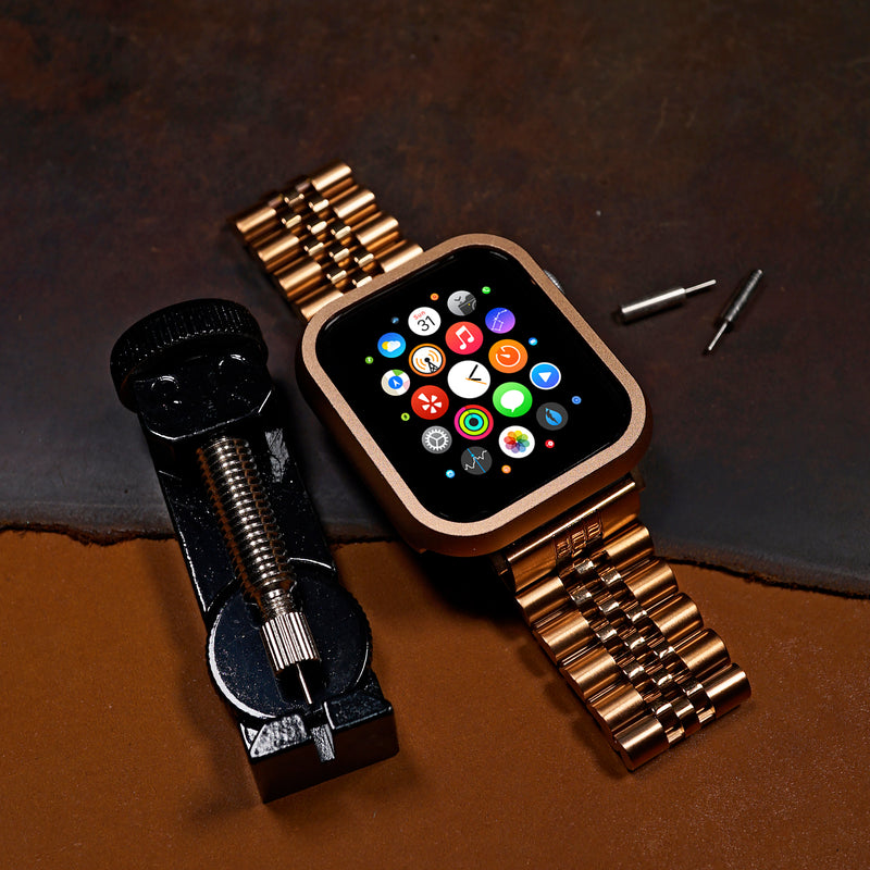 Jubilee Metal Strap in Rose Gold (Apple Watch)