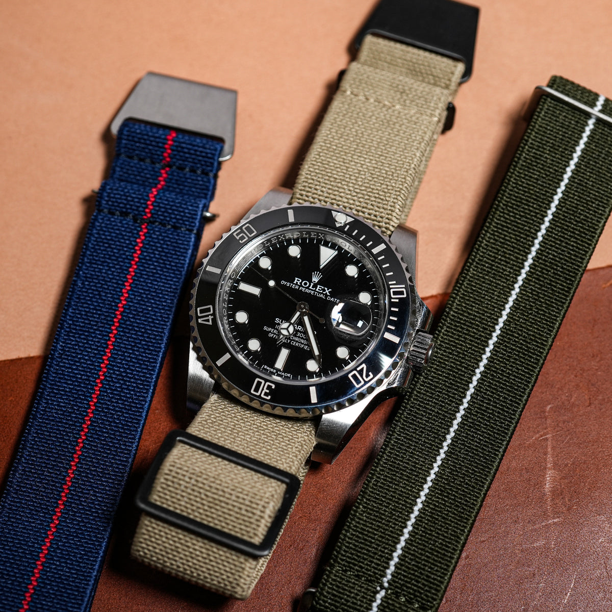 Marine Nationale Strap in Khaki