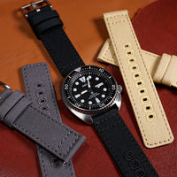 Quick Release Canvas Watch Strap in Black