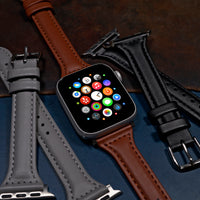 Slim Leather Strap in Brown (Apple Watch)