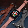 Slim Leather Strap in Pink (Apple Watch)