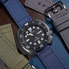 Quick Release Canvas Watch Strap in Navy