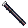 Premium Nato Strap in Navy White Red (Crest)