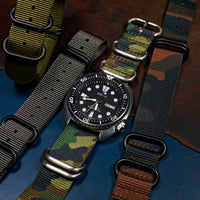 Heavy Duty Zulu Strap in Green Camo