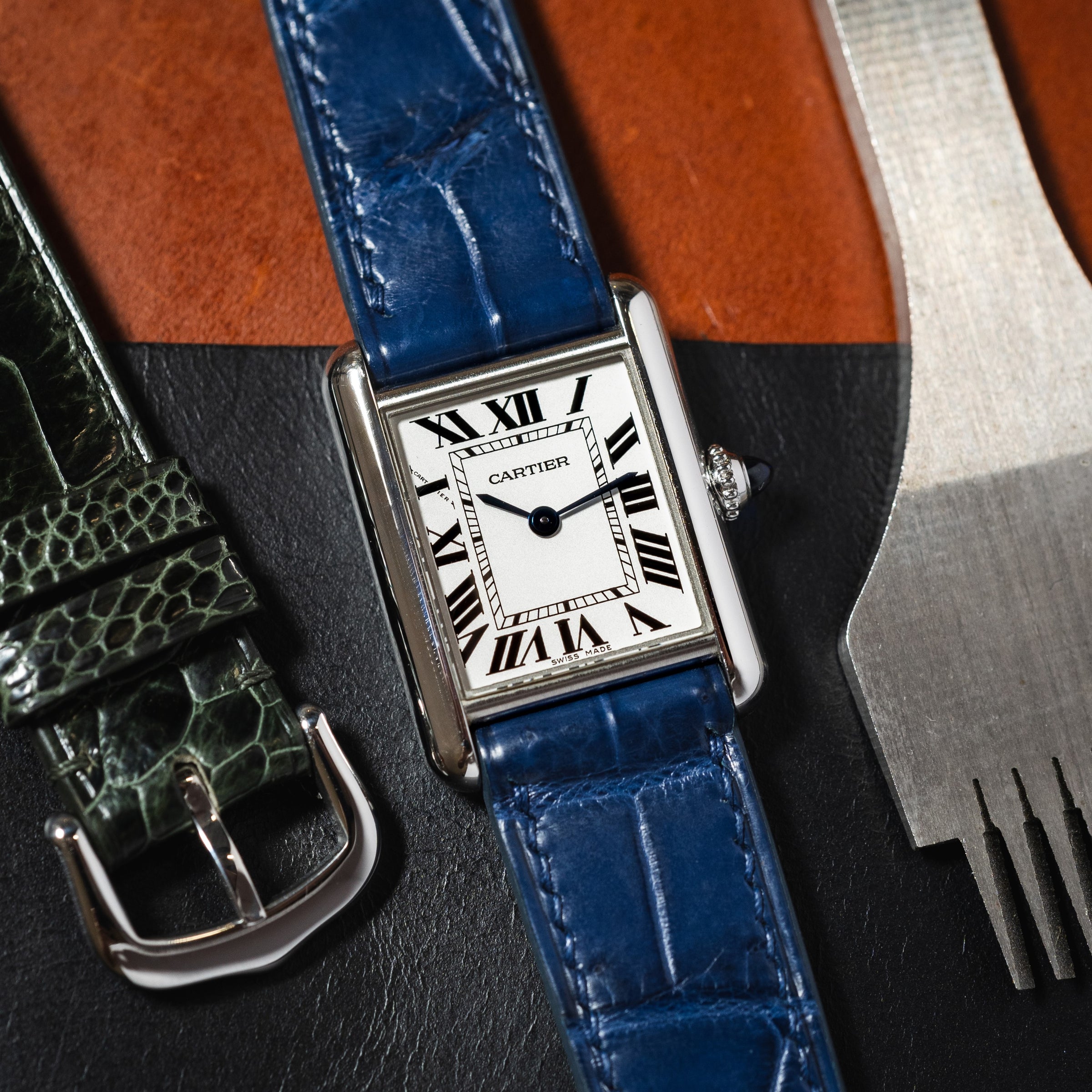 Custom Watch Strap for Cartier Tank