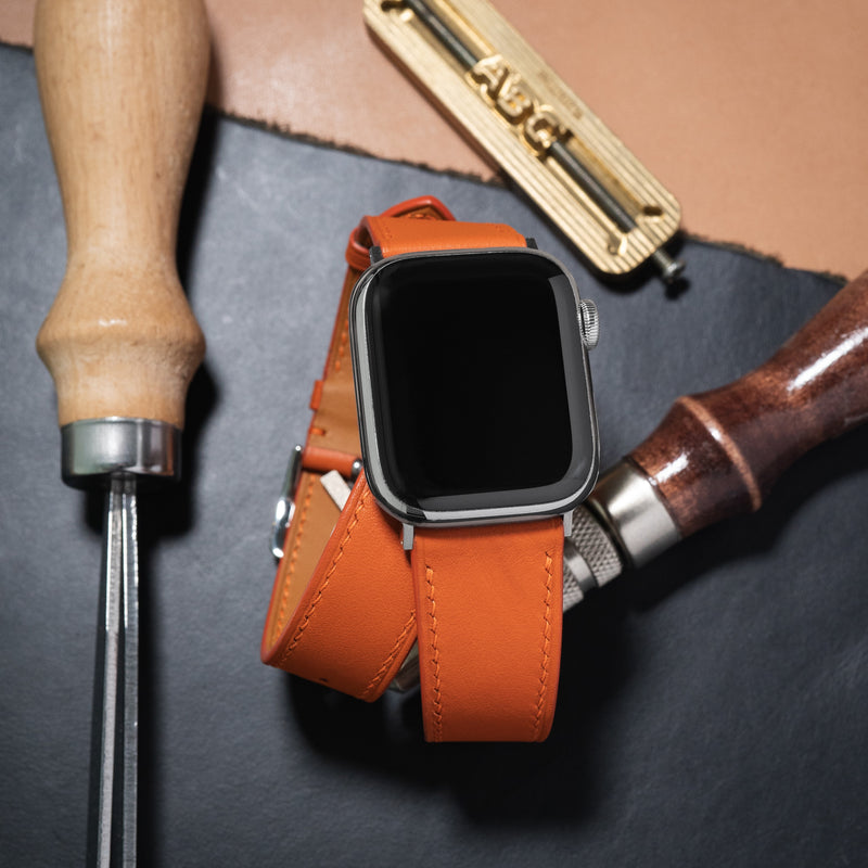 Custom Watch Strap for Apple Watch - Hermès Style
