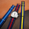 Premium Nato Strap in Navy Red