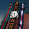 Premium Nato Strap in Black Green Red (James Bond)