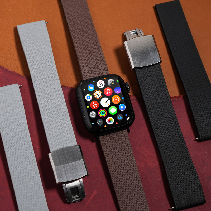 CTS Tropik FKM Rubber Strap in Brown (Apple Watch)
