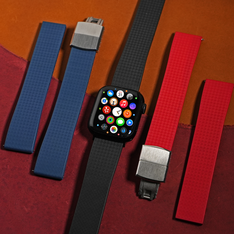 CTS Tropik FKM Rubber Strap in Black (Apple Watch)