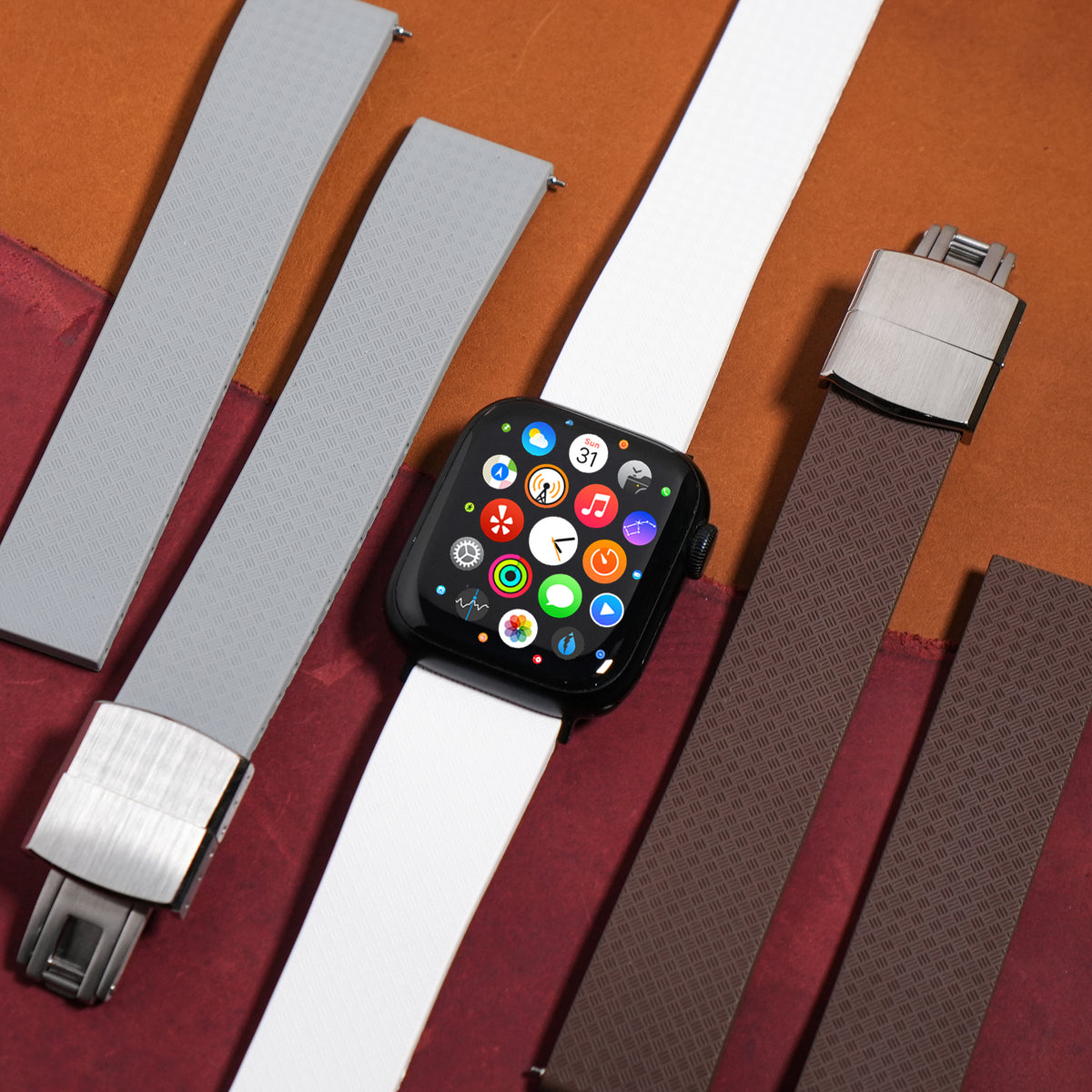CTS Tropik FKM Rubber Strap in White (Apple Watch)