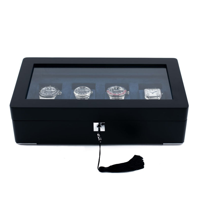 Monad Legacy Black Watch Box in Navy (4 Slots)