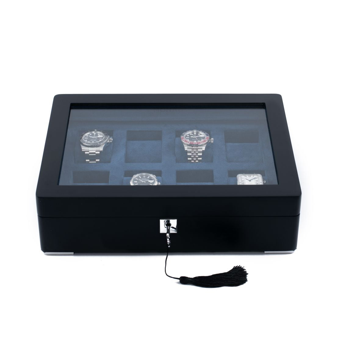 Monad Legacy Black Watch Box in Navy (8 Slots)