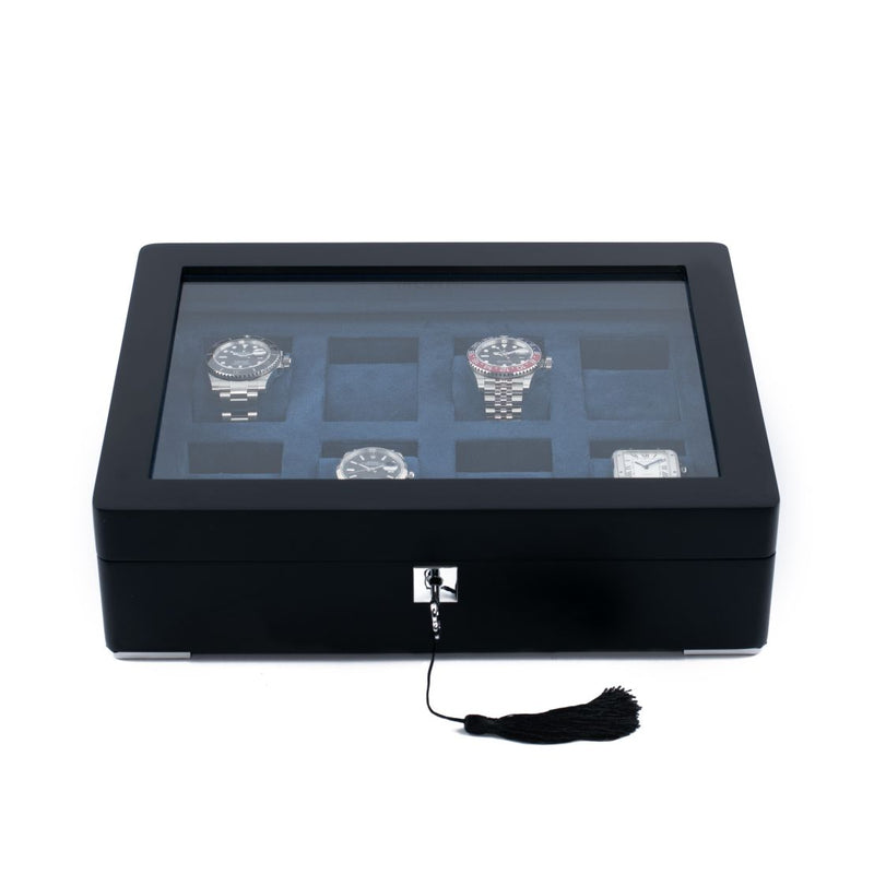 Monad Legacy Black Watch Box in Navy (8 Slots)