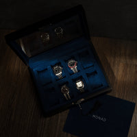 Monad Legacy Black Watch Box in Navy (8 Slots)