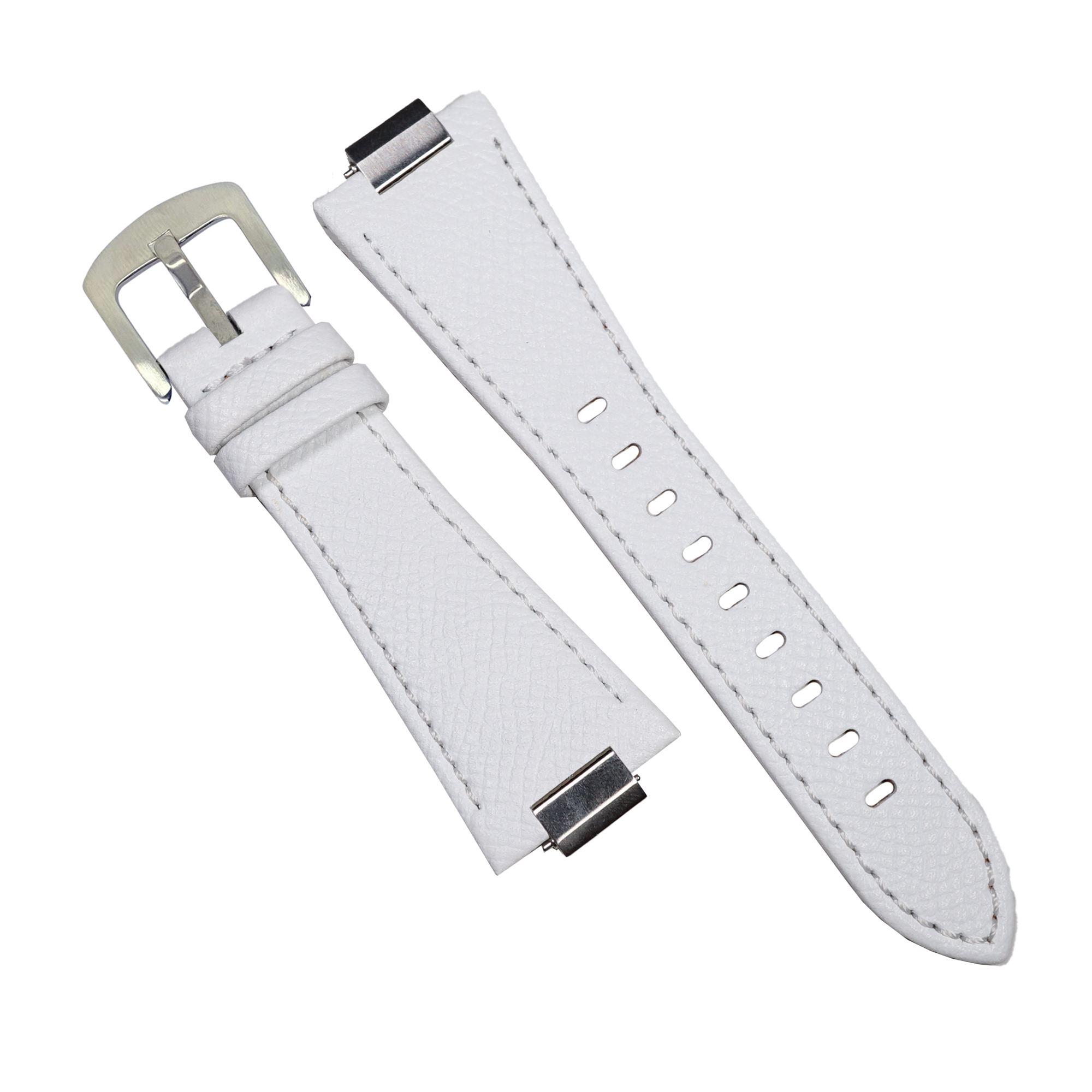 Dress Epsom Leather Strap in White (Tissot PRX 40mm)