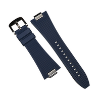 Waffle FKM Rubber Strap in Navy for Tissot PRX