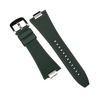 Waffle FKM Rubber Strap in Green for Tissot PRX