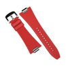 Waffle FKM Rubber Strap in Red for Tissot PRX