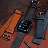 Signature Pueblo Leather Strap in Black (Apple Watch)