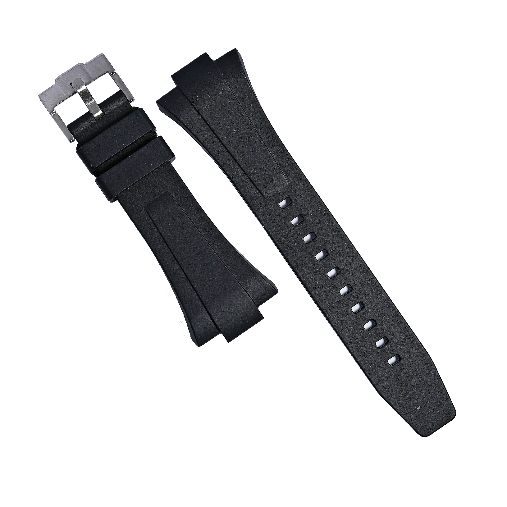 Flex Rubber Strap in Black for Tissot PRX – Nomad Watch Works Intl