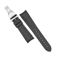 Curved End Rubber Strap for Tudor Black Bay 41/GMT/Chrono in Black (22mm)