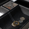 Leather Valet Tray in Black