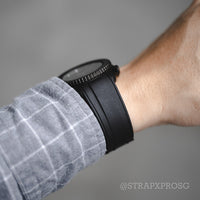StrapXPro Curved End Rubber Strap for Seiko SKX/5KX in Black (22mm)