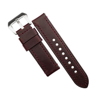 Ammo Horween Leather Strap in Chromexcel® Burgundy