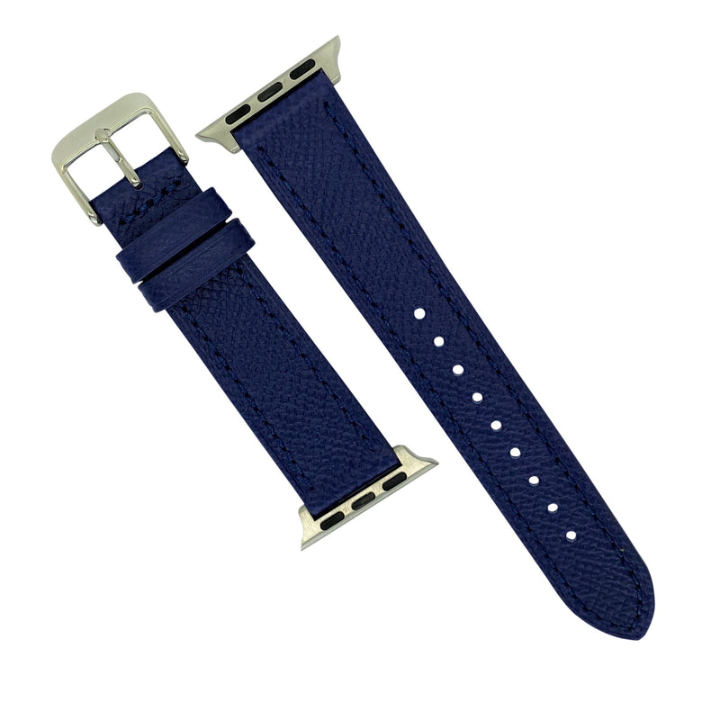 Dress Epsom Leather Strap in Navy (Apple Watch)