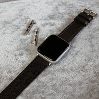 Dress Epsom Leather Strap in Black (Apple Watch)