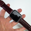 Classic Horween Leather Strap in Chromexcel® Burgundy (Apple Watch)