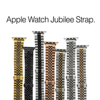 Jubilee Metal Strap in Silver and Rose Gold (Apple Watch)