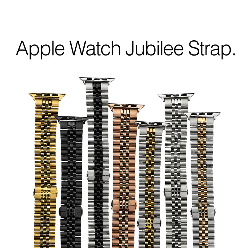Jubilee Metal Strap in Silver and Yellow Gold (Apple Watch)