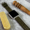 Signature Pueblo Leather Strap in Olive (Apple Watch)