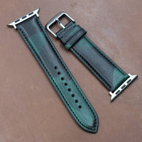 Classic LPA Camo Leather Strap in Green Camo (Apple Watch)