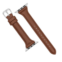 Slim Leather Strap in Brown (Apple Watch)