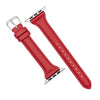 Slim Leather Strap in Red (Apple Watch)