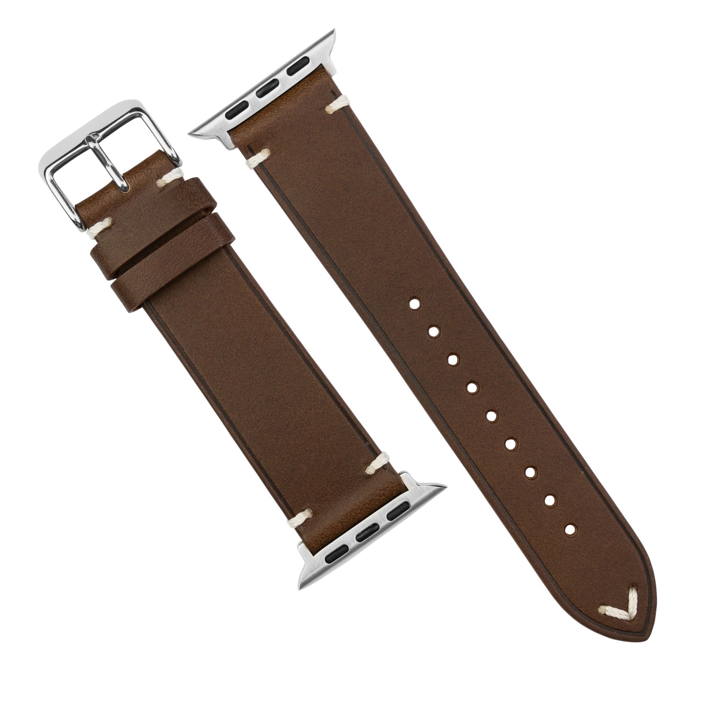 Vintage Buttero Leather Strap in Brown (Apple Watch)