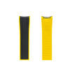StrapXPro Curved End Rubber Strap for Seiko SKX/5KX in Black/Yellow (22mm)