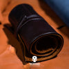 Leather Watch Roll in Brown (6 Watch Slots)